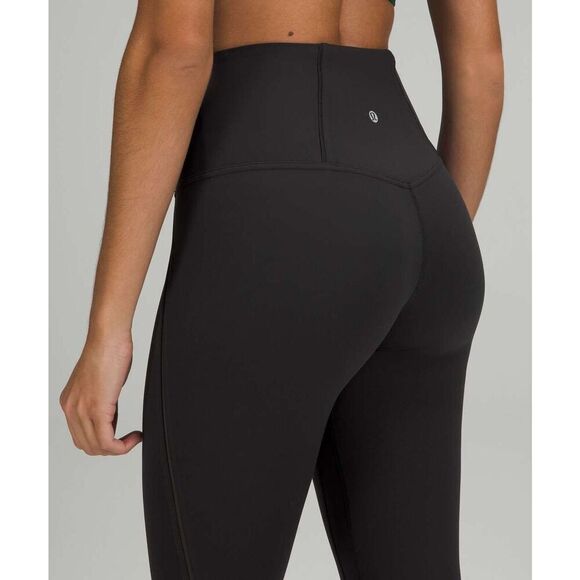 Lululemon W5DPLS Women's Sz 2 Black Nulu Mesh Panels High-Rise 25" Tights - Picture 13 of 13